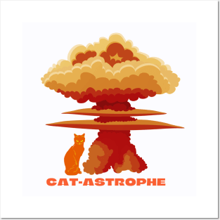 Orange CAT-ASTROPHE T-Shirt, Hoodie, Apparel, Mug, Sticker, Gift design Posters and Art